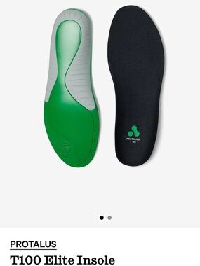 Protalus T100 Elite Insoles in Green and Black